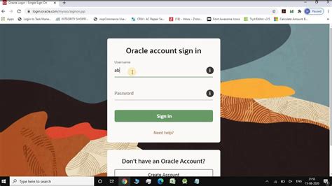 oracle sign in.